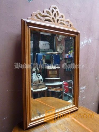 Kaca Cermin Jati Kuno Art Nouveau Bandung Jualo