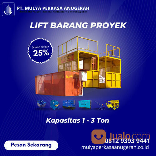 Sewa Lift Barang Yogyakarta / Rental Lift Barang Yogyakarta / Tempat Persewaan Lift Barang