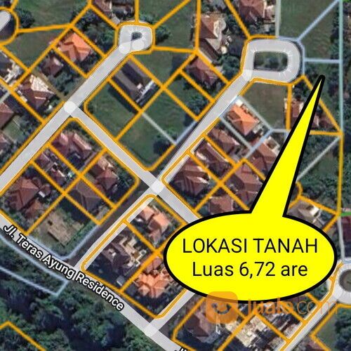 Tanah 6,72 are, Perumahan Teras Ayung Residence Gatsu Timur Denpasar