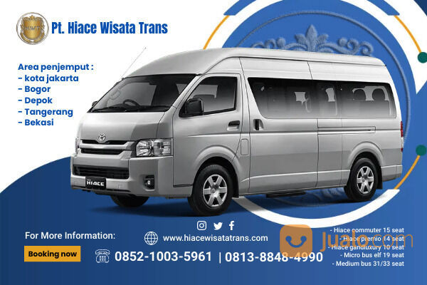 Sewa hiace murah jabodetabek | sewa toyota hiace premio terbaru lengkap karaoke dan wifi
