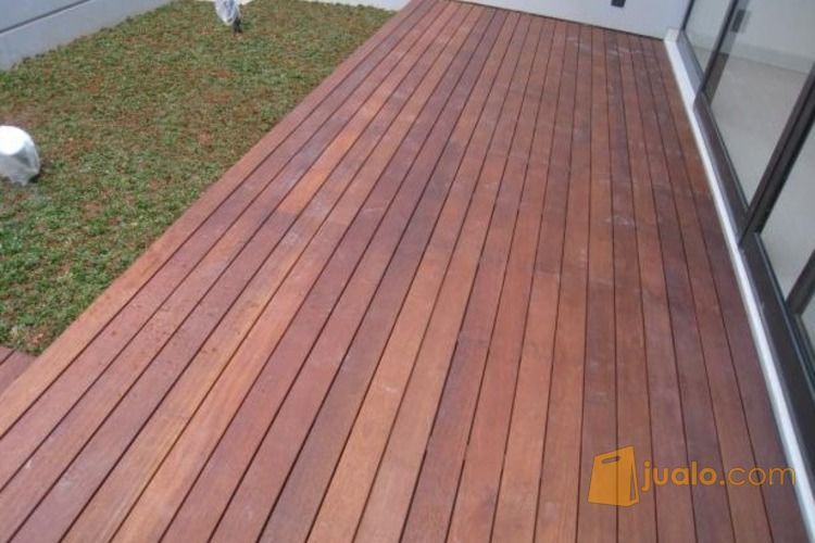 Parquet Lantai  Kayu  Decking Teras  Surabaya Jualo