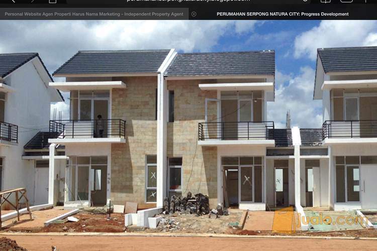  rumah  minimalis  2 lantai strategis di Serpong  Natura City  Tangerang Selatan Jualo