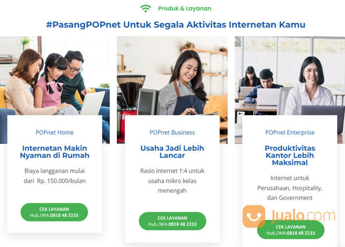 POPnet Wifinya Orang Bekasi Kota Tanpa FUP Anti Lemot Termurah Harganya