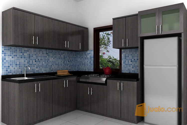 kitchen set, partisi, rak tv, lemari. bahan multiplek ...