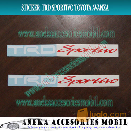 Sticker Tulisan TRD Sportivo Toyota Avanza 2004-2011
