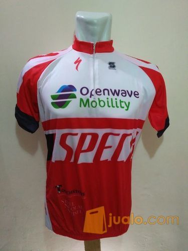 Kaos Jersey  Sepeda  Gowes Lengan Pendek Balap Hitam 