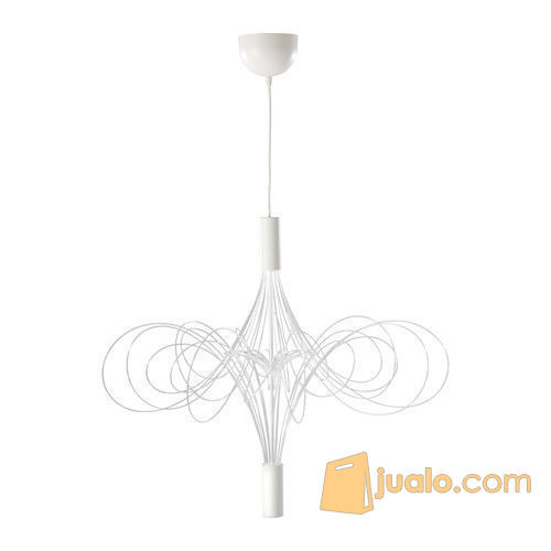 IKEA ALVSBYN Lampu Gantung Chandelier LED, putih