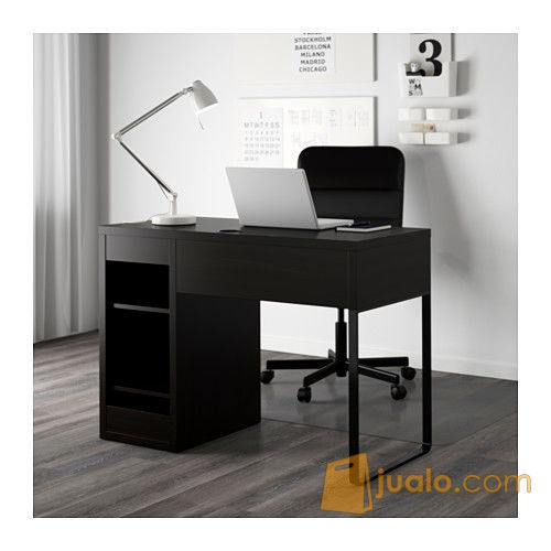 IKEA MICKE Meja Komputer / Kerja / Belajar 105x50 cm, hitam-cokelat