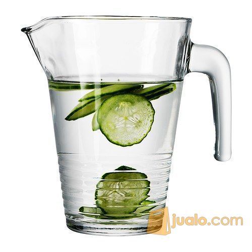 IKEA VANLIG Pitcher Glass / Container Minuman, 1 Liter, Kaca Bening