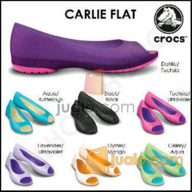 sepatu crocs wanita wedges