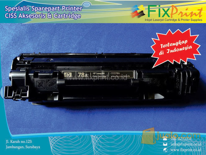 Cartridge Toner Bekas CE278A 78A, Printer HP LaserJet Pro P1606dn