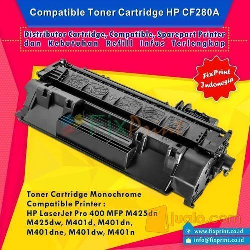 Cartridge Toner Compatible 80A cf280a, Printer HP LaserJet Pro 400 MFP