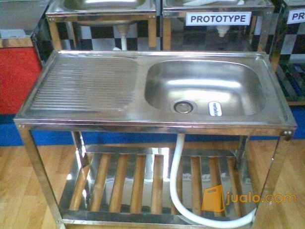 Kitchen sink dan meja  kompor  portable merk Metalco 