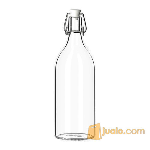 Ikea Korken ~ Botol Kaca Dgn Penutup 1L Dia. 9 Cm Tinggi 29Cm | Bottle