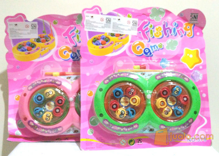 Mainan Pancing Ikan Putar Magnet/ Fishing Game, tanpa Baterai