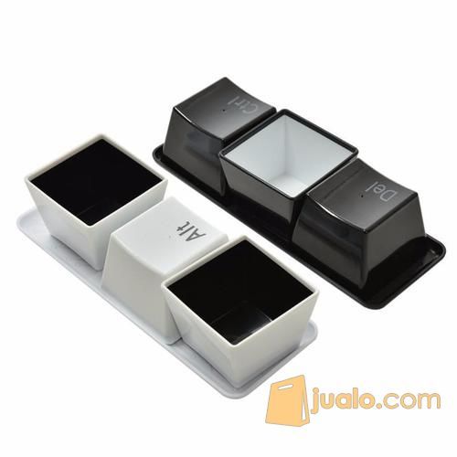 Gelas Unik Tombol Keyboard isi 3 / set - Plastic Keyboard Cup Ctrl Alt Del