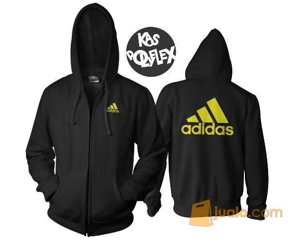 hoodie adidas hitam