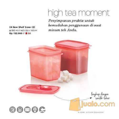 Tupperware New Shelf Saver 2 Pink Guava Tangerang Jualo