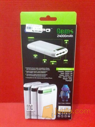 POWERBANK HIPPO GEMS - 24000mAh