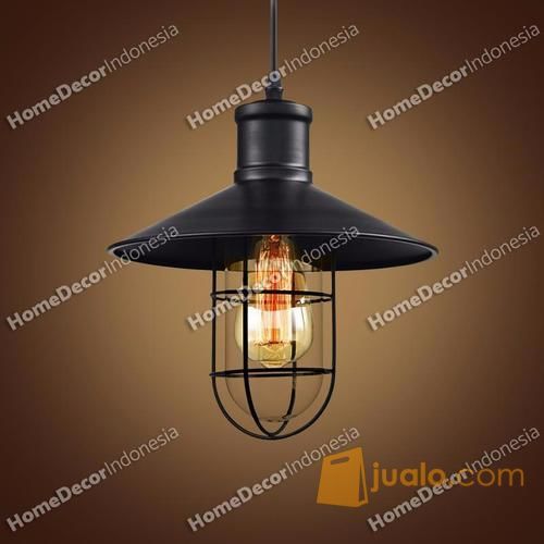  Lampu  Gantung Pendant Hias  Industrial Modern Besi  Dekorasi 