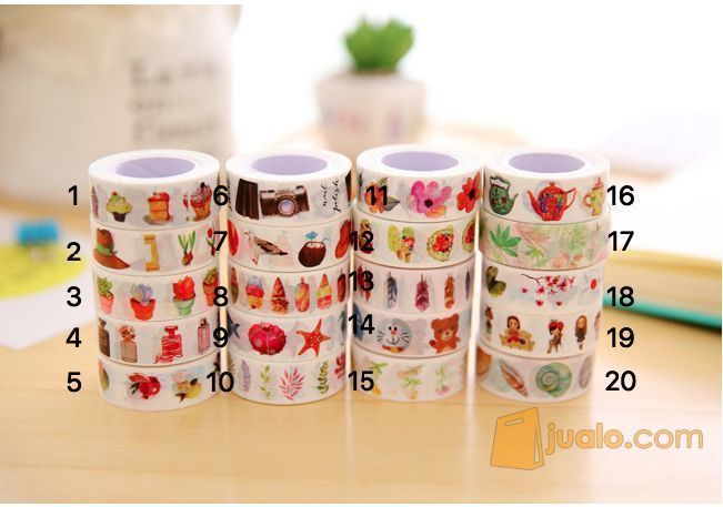  Selotip  Kertas Masking Tape Cute Kemasan Kotak Bekasi 