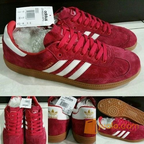 adidas samba red suede