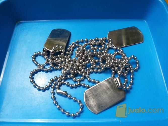 Kalung army besi  putih  asli Ternate  Cimahi Jualo