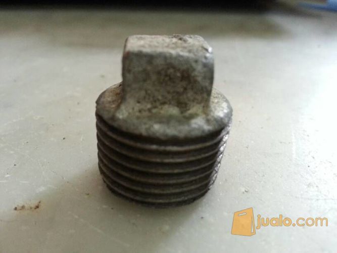 TUTUP PIPA BESI DRAT DALAM LUAR 1/2" / PLU DOP DOUBLE NEPEL 1/2 INCH