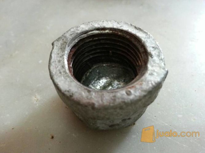 TUTUP PIPA BESI DRAT DALAM LUAR 1/2" / PLU DOP DOUBLE NEPEL 1/2 INCH