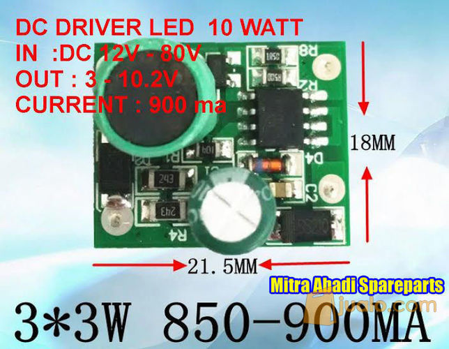 HPL 10W / High Power LED 10 Watt Sorot 3X3 White 35X35 Hua Lei