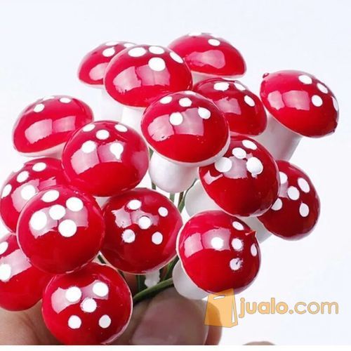 miniatur jamur dekorasi terrarium fairy garden aksesoris clay craft