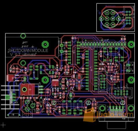 Desain, Layout, dan Cetak PCB Single atau Double Layer(Eagle,Protel dll