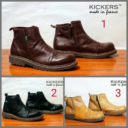 Sepatu Kickers boots Resleting 39-43 