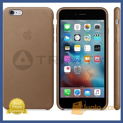 [ORIGINAL APPLE] Leather Case iPhone 6s Plus Brown/Coklat