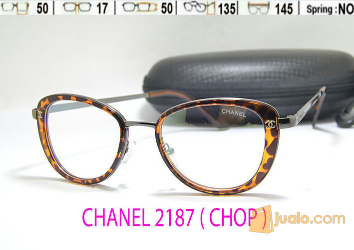 FRAME KACAMATA CASUAL LUCU CHANEL 2187 WANITA GAYA MODIS MINUS PLUS