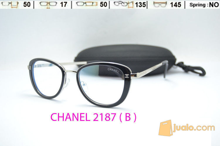 FRAME KACAMATA CASUAL LUCU CHANEL 2187 WANITA GAYA MODIS MINUS PLUS