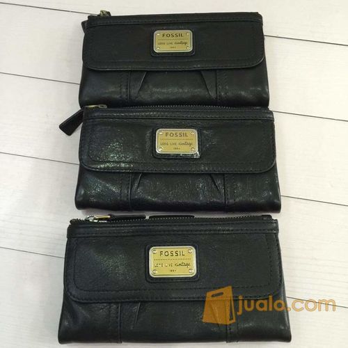 DOMPET FOSSIL EMORY BLACK - DOMPET FOSSIL WANITA / CEWE