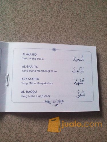 Buku Asmaul Husna/buku saku islam/buku kecil