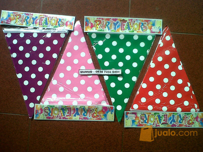 BUNTING FLAG/ BENDERA SEGITIGA POLKADOT