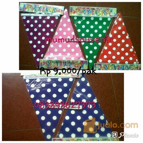 BUNTING FLAG/ BENDERA SEGITIGA POLKADOT