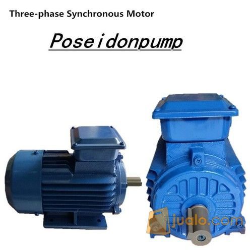 Dinamo Electric Motor 3Phase Synchronous Motors Sinkron Drive Systems Casing Iron 380V 1HP 750W