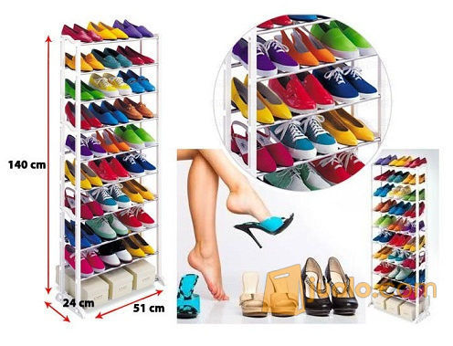 Amazing Shoes Shoe Rack Portable Organizer Lemari Rak Susun Sepatu Sandal Rumah Highheels Sekolah Surabaya Jualo