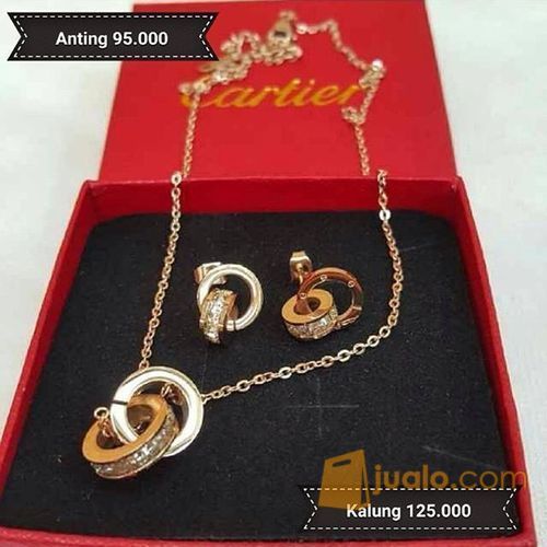 Kalung - Cartier ring gold necklace