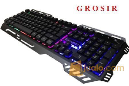 Illusion Gaming Keyboard Black Steel Chroma M800 Mechanical Feel Murah