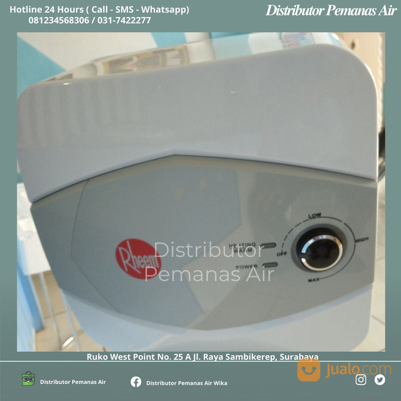 Pemanas Air Listrik, Rheem Water Heater Original USA di Kota Surabaya, Jawa  Timur | Jualo.com
