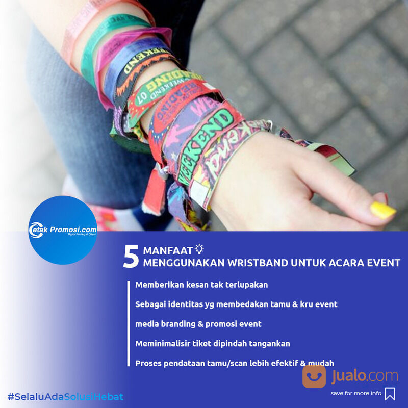 Cetak Gelang Tangan Wristband Rubber Konser Lanyard Wrist Band Custom  Kualitas Premium di Surabaya 