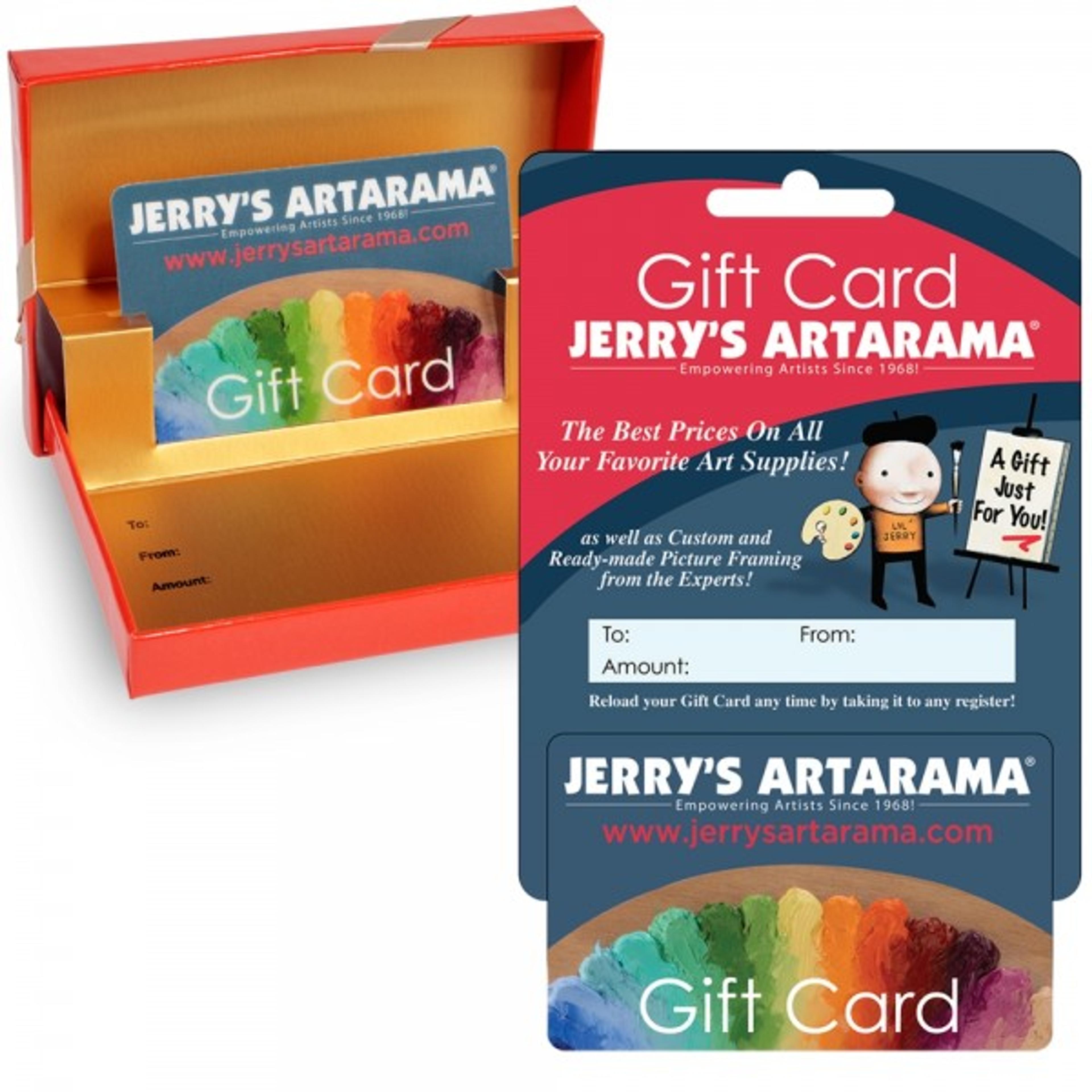 Jerry's Gift Cards For Artists