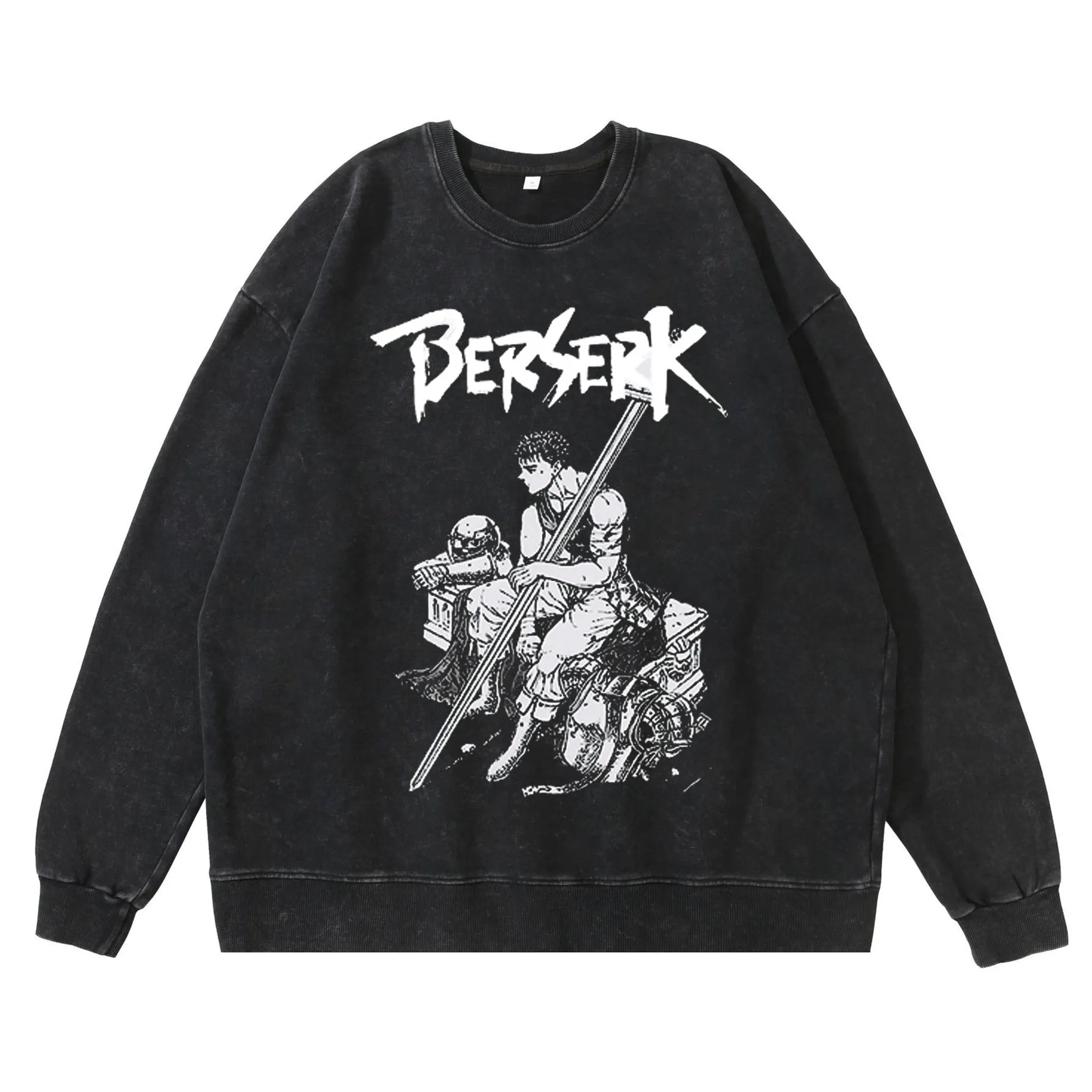 Berserk Sweater Vintage Black Anime Sweaters Guts Berserker Armor