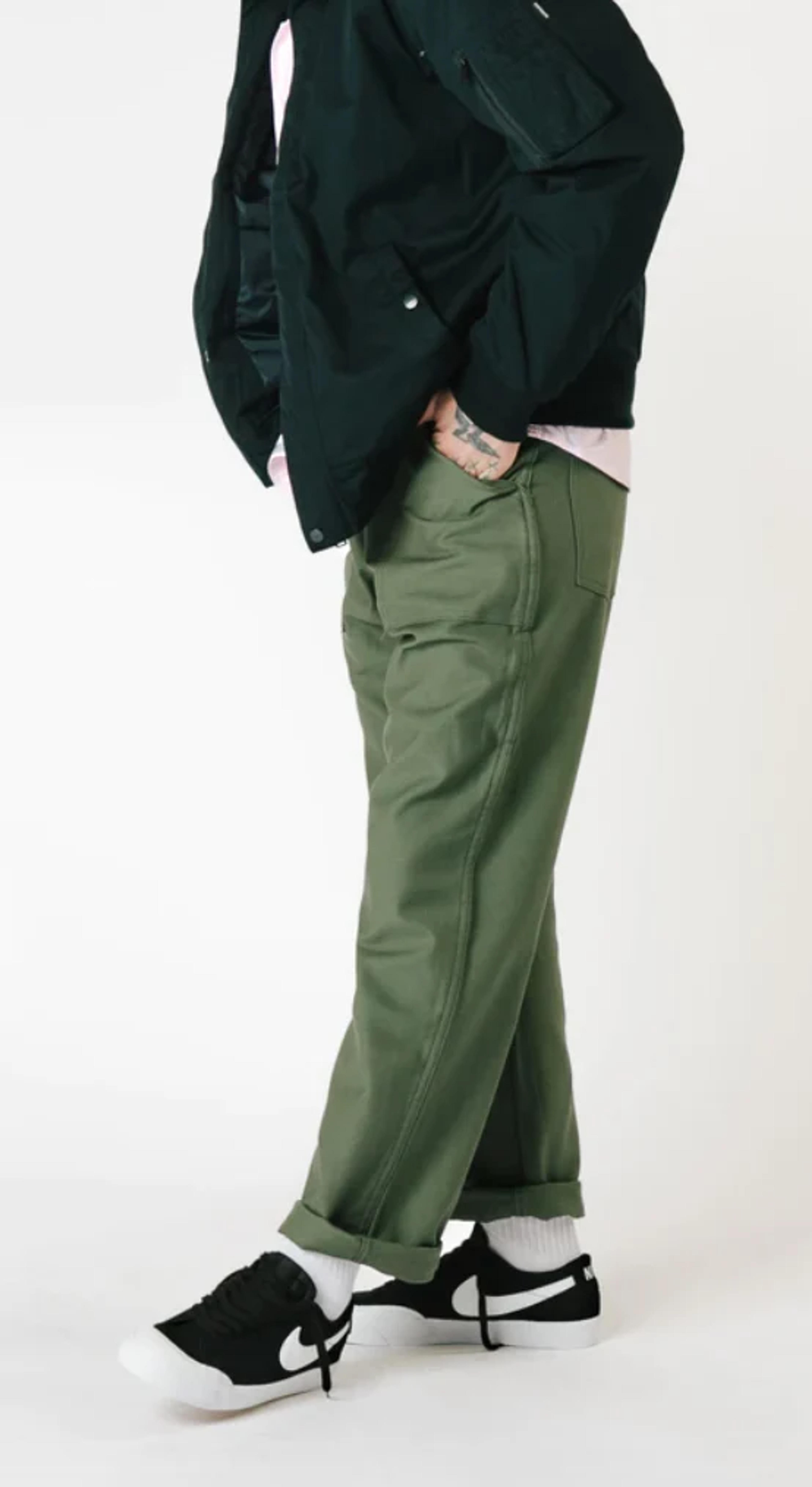 ORIGINAL LOOSE FATIGUE (OLIVE SATEEN) 1101 – Stan Ray Apparel