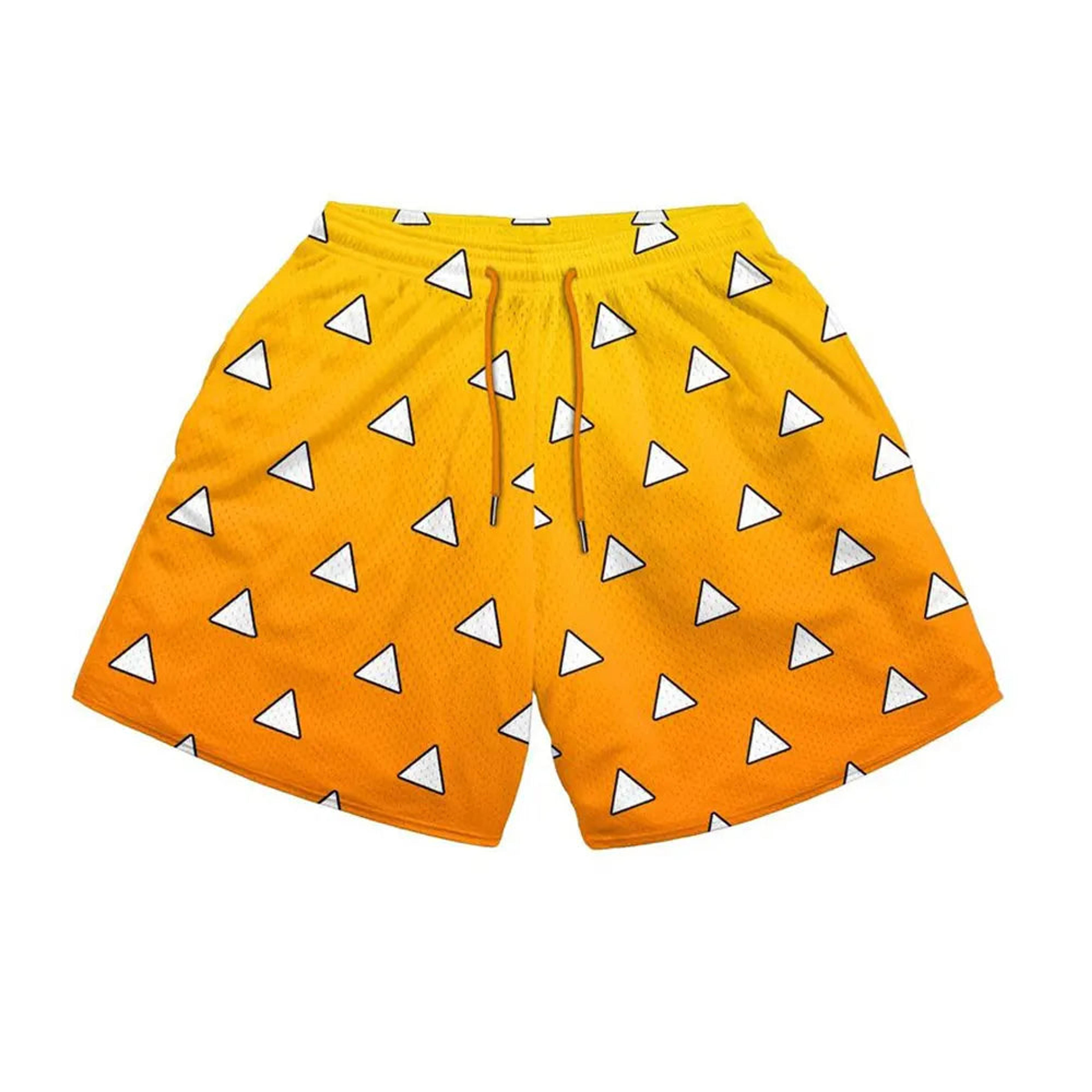 Zenitsu Agatsuma Thunderclap Anime Mesh Shorts